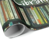 Papier Cadeau Papier d'enveloppement de matte Libarian de tourne (Coin rond)