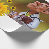 Papier Cadeau Papier d'enveloppement de matte pour les vétérinai (Coin)