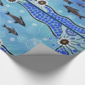 Papier Cadeau Papier d'enveloppement de morue de dauphin 1 (Coin)