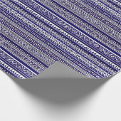 Papier Cadeau Papier d'enveloppement de Motif bleu Abstrait (Coin)