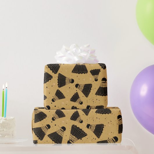 Papier Cadeau Papier d'enveloppement de moutarde de Shuttlecock  (Cadeaux de fête)