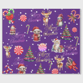 Papier Cadeau Papier d'enveloppement de Noël (Plat)