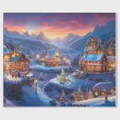 Papier Cadeau Papier d'enveloppement de Noël, (Plat)