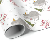 Papier Cadeau Papier d'enveloppement de Noël (Coin rond)