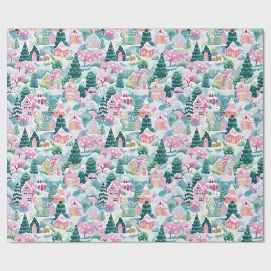 Papier Cadeau Papier d'enveloppement de Noël (Plat)