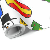 Papier Cadeau Papier d'enveloppement de Noël (Coin rond)