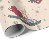 Papier Cadeau Papier d'enveloppement de Noël (Coin rond)