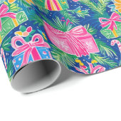 Papier Cadeau Papier d'enveloppement de Noël (Coin rond)