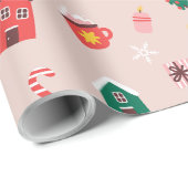 Papier Cadeau Papier d'enveloppement de Noël (Coin rond)