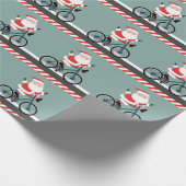 Papier Cadeau Papier d'enveloppement de Noël à vélo (Coin)