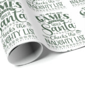 Papier Cadeau Papier d'enveloppement de Noël amusant (Coin rond)