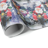 Papier Cadeau Papier d'enveloppement de Noël amusant Amis heureu (Coin rond)