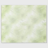 Papier Cadeau Papier d'enveloppement de Noël argent vert Sage (Plat)