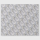 Papier Cadeau Papier d'enveloppement de Noël argenté (Plat)