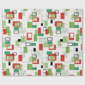 Papier Cadeau Papier d'enveloppement de Noël atomique moderne du (Plat)