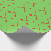 Papier Cadeau Papier d'enveloppement de Noël au tir à l'arc (Coin)