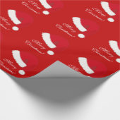 Papier Cadeau Papier d'enveloppement de Noël avec chapeau de Pèr (Coin)