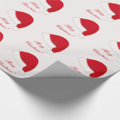 Papier Cadeau Papier d'enveloppement de Noël avec chapeau de Pèr (Coin)