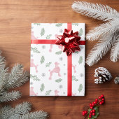 Papier Cadeau Papier d'enveloppement de Noël avec silhouette de 