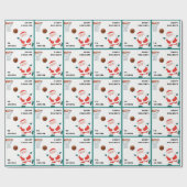 Papier Cadeau Papier d'enveloppement de Noël de basket-ball (Plat)