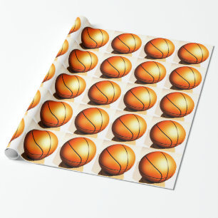 Papier Cadeau Papier d'enveloppement de Noël de basket-ball