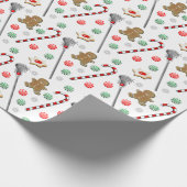 Papier Cadeau Papier d'enveloppement de Noël de crosse (Coin)