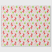 Papier Cadeau Papier d'enveloppement de Noël de golf (Plat)