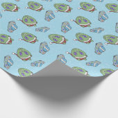 Papier Cadeau Papier d'enveloppement de Noël de l'Alien (Coin)