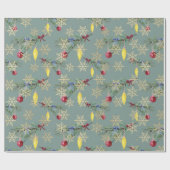 Papier Cadeau Papier d'enveloppement de Noël de Noël (Plat)