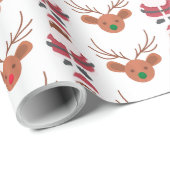 Papier Cadeau Papier d'enveloppement de Noël de Père Noël en Afr (Coin rond)