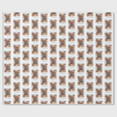 Papier Cadeau Papier d'enveloppement de Noël de Staffie (Plat)