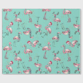 Papier Cadeau Papier d'enveloppement de Noël des Fêtes tropicale (Plat)