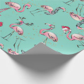 Papier Cadeau Papier d'enveloppement de Noël des Fêtes tropicale (Coin)