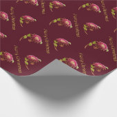 Papier Cadeau Papier d'enveloppement de Noël des Poinsettias de  (Coin)