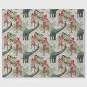 Papier Cadeau Papier d'enveloppement de Noël Dinosaur (Plat)