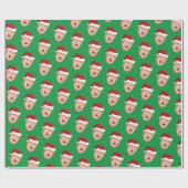 Papier Cadeau Papier d'enveloppement de Noël Donald Trump en col (Plat)