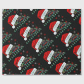 Papier Cadeau Papier d'enveloppement de Noël du géant Santa Hat  (Plat)