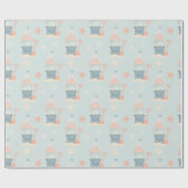 Papier Cadeau Papier d'enveloppement de Noël du littoral (Plat)