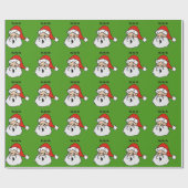 Papier Cadeau Papier d'enveloppement de Noël du Père Noël (Plat)