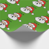 Papier Cadeau Papier d'enveloppement de Noël du Père Noël (Coin)