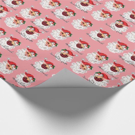 Papier Cadeau Papier d'enveloppement de Noël du Père Noël (Coin)