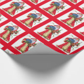 Papier Cadeau Papier d'enveloppement de Noël du Vieux-Monde vint (Coin)