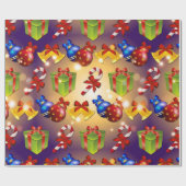 Papier Cadeau Papier d'enveloppement de Noël élégant (Plat)