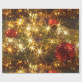 Papier Cadeau Papier d'enveloppement de Noël étincelant (Plat)