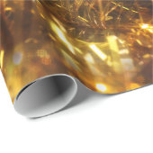 Papier Cadeau Papier d'enveloppement de Noël étincelant (Coin rond)