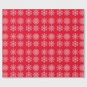 Papier Cadeau Papier d'enveloppement de Noël - flocons de neige  (Plat)