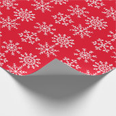 Papier Cadeau Papier d'enveloppement de Noël - flocons de neige  (Coin)