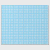 Papier Cadeau Papier d'enveloppement de Noël - flocons de neige  (Plat)