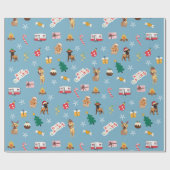 Papier Cadeau Papier d'enveloppement de Noël Frank & Baxter - Bl (Plat)