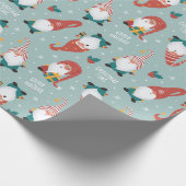 Papier Cadeau Papier d'enveloppement de Noël Gnomes (Coin)
